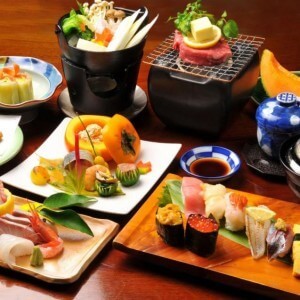 various Japanese dishes