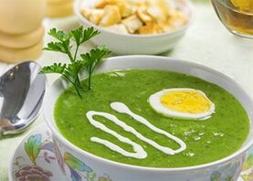 creamy soup with a protein diet