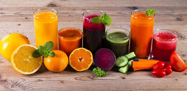 diet to lose weight with freshly squeezed juices