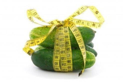 cucumbers are suitable for losing weight in a week