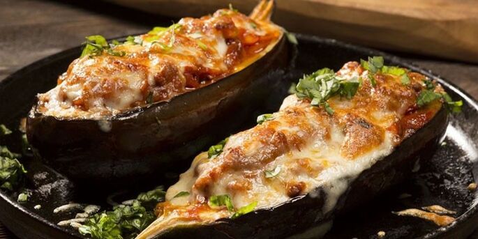 baked eggplant on an egg diet